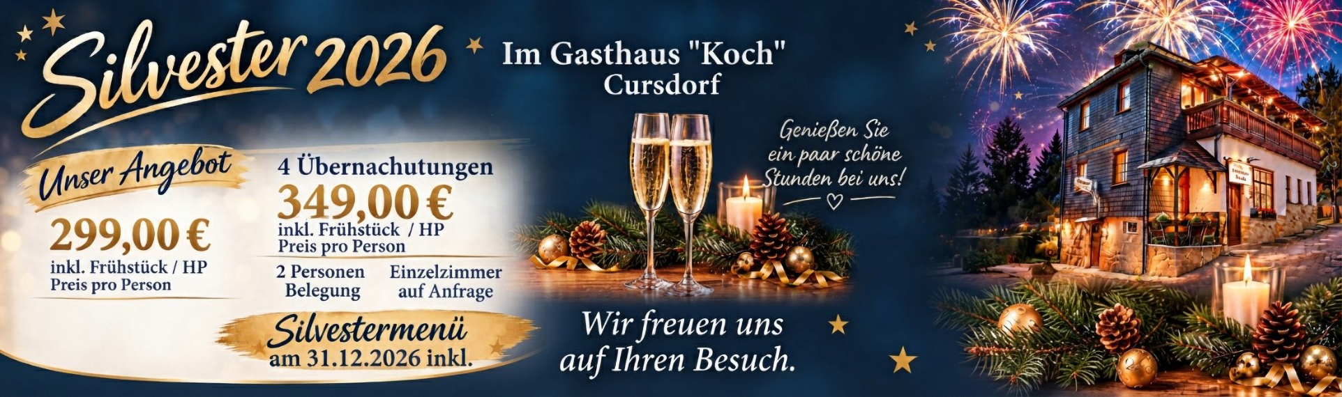 Gasthaus & Pension Koch - Angebot Silvester 2026